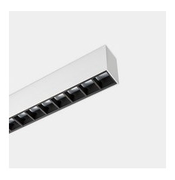 LedsC4 - Sistema lineal Infinite Pro 1700mm Surface Hexa-Cell 25.62W blanco cálido 3000K CRI 90 DALI-2/PUSH gris IP40 943lm
