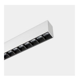 LedsC4 - Sistema lineal Infinite Pro 1700mm Surface Hexa-Cell 25.62W blanco neutro 4000K CRI 80 DALI-2/PUSH gris IP40 1274lm