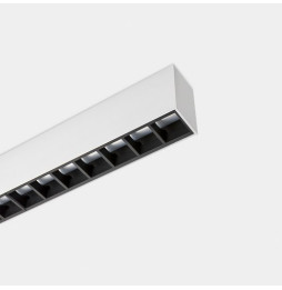 LedsC4 - Sistema lineal Infinite Pro 1700mm Surface Hexa-Cell 25.62W blanco cálido 3000K CRI 90 ON-OFF gris IP40 943lm