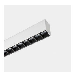 LedsC4 - Sistema lineal Infinite Pro 1700mm Surface Hexa-Cell 25.62W blanco cálido 3000K CRI 90 ON-OFF gris IP40 943lm