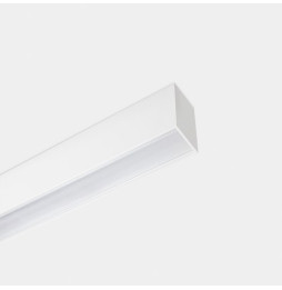 LedsC4 - Sistema lineal Infinite Pro 1700mm Suspended Haloprisma 19.035W blanco cálido 3000K CRI 90 DALI-2/PUSH gris IP40 1783lm