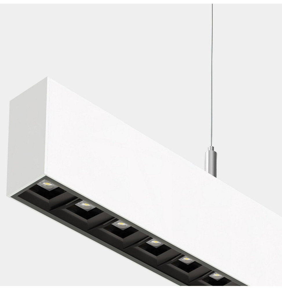 LedsC4 - Sistema lineal Infinite Pro 1700mm Suspended Opticell 21.36W blanco cálido 3000K CRI 80 DALI-2/PUSH blanco IP40 3502lm LedsC4 - Sistema lineal Infinite Pro 1700mm Suspended Opticell 21.36W blanco cálido 3000K CRI 80 DALI-2/PUSH blanco IP40 3502lm