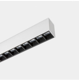 LedsC4 - Sistema lineal Infinite Pro 1700mm Up&Down Hexa-Cell 45.5, 41.7W blanco cálido 3000K CRI 90 DALI-2/PUSH gris IP40 8091l