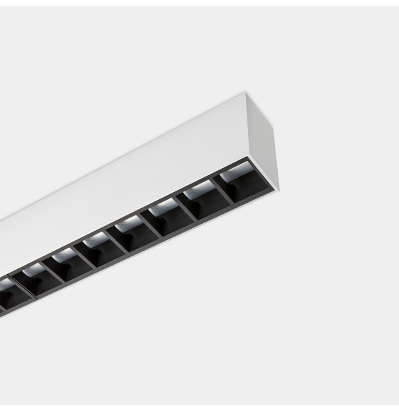 LedsC4 - Sistema lineal Infinite Pro 1700mm Up&Down Hexa-Cell 45.5, 41.7W blanco neutro 4000K CRI 90 negro IP40 8352lm