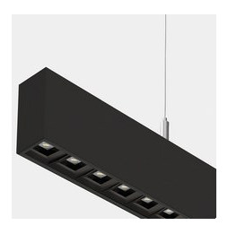 LedsC4 - Sistema lineal Infinite Pro 1700mm Up&Down Opticell 44.0, 41.0W blanco cálido 3000K CRI 90 DALI-2/PUSH negro IP40 12422
