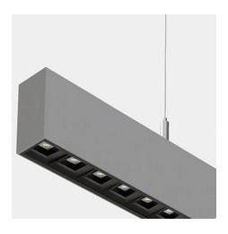 LedsC4 - Sistema lineal Infinite Pro 1700mm Up&Down Opticell 44.0, 41.0W 3000-4000K CRI 90 ON-OFF gris IP40 12827lm