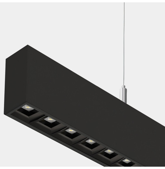 LedsC4 - Sistema lineal Infinite Pro 1700mm Up&Down Opticell 44.0, 41.0W blanco neutro 4000K CRI 90 DALI-2/PUSH negro IP40 12827