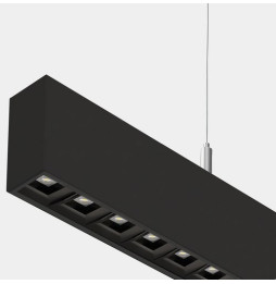 LedsC4 - Sistema lineal Infinite Pro 1700mm Up&Down Opticell 44.0, 41.0W blanco cálido 3000K CRI 90 ON-OFF negro IP40 12422lm