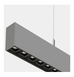 LedsC4 - Sistema lineal Infinite Pro 1700mm Up&Down Opticell 44.0, 41.0W blanco neutro 4000K CRI 90 DALI-2/PUSH gris IP40 12827l