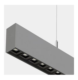 LedsC4 - Sistema lineal Infinite Pro 1700mm Up&Down Opticell 44.0, 41.0W blanco neutro 4000K CRI 90 Casambi gris IP40 12827lm