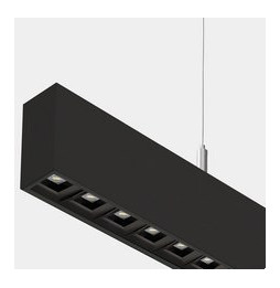 LedsC4 - Sistema lineal Infinite Pro 1700mm Up&Down Opticell 44.0, 41.0W blanco neutro 4000K CRI 90 ON-OFF negro IP40 12827lm