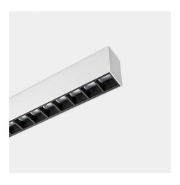 LedsC4 - Sistema lineal Infinite Pro 854mm Recessed Hexa-Cell 12.8W blanco neutro 4000K CRI 90 DALI-2/PUSH blanco IP44 499lm