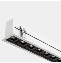 LedsC4 - Sistema lineal Infinite Pro 854mm Recessed Opticell 16.02W TW 2700K-6500K CRI 80 DALI DT8 blanco IP44 2630lm